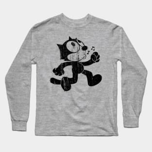 Felix The Cat - Retro Faded Design Long Sleeve T-Shirt